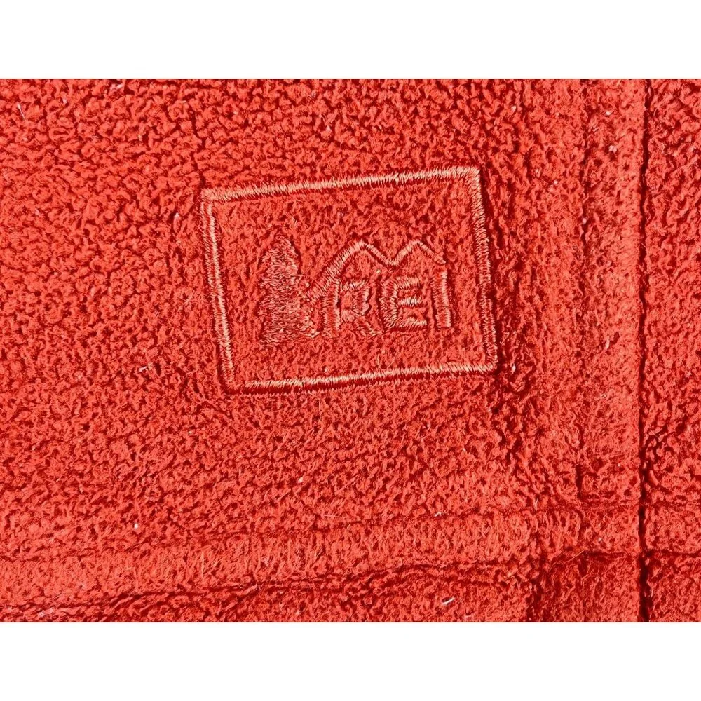 REI Full Zip Burnt Orange Fleece Size Large